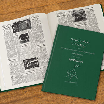 Liverpool Personalised Football Telegraph Book, 3 of 11