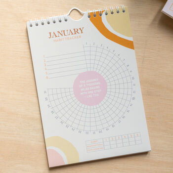 Daily Habit Tracker | 12 Months | Pastel Organic, 4 of 11