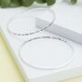 Personalised Sterling Silver Message Bangle, thumbnail 2 of 5