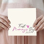 First Mummy's Day Pink Heart Card, thumbnail 1 of 4