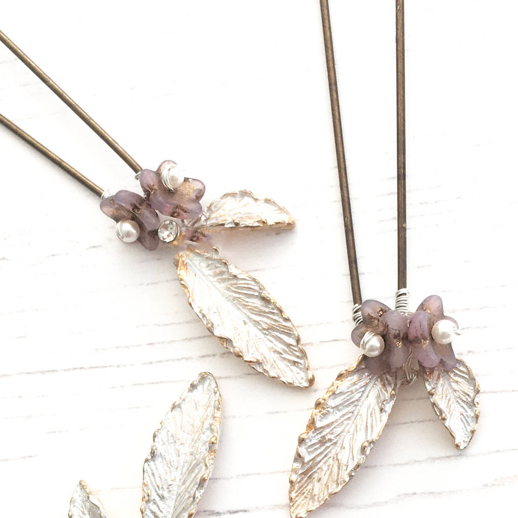 Comb And Matching Hair Pins By Donna Crain