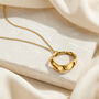 Mini Fluid Circle Pendant Necklace, thumbnail 7 of 12