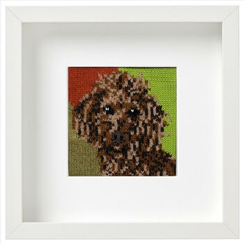 Personalised Pet Portrait Framed Knitted Art, 2 of 10