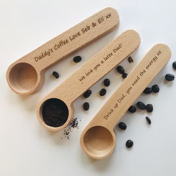 Personalised Measuring Coffee Scoop With Clip, 4 of 11