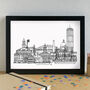 Boston Skyline Travel Art Print Unframed, thumbnail 2 of 6