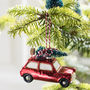 Hanging Mini Car With Christmas Tree, thumbnail 4 of 5