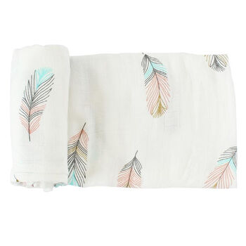 Extra Large Feather Bamboo Muslin, 2 of 3