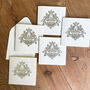 Silver Lasercut Diwali Card Set Of Five, thumbnail 2 of 8