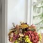 Dried Yellow Flower Bouquet With Deep Red Hydrangea, thumbnail 5 of 5