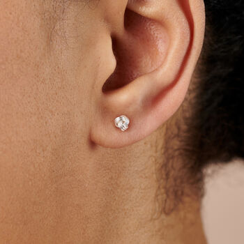 Sterling Silver Knot Of Friendship Earrings, 4 of 5