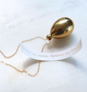 Secret Message Brass Locket Necklace, 5 of 12