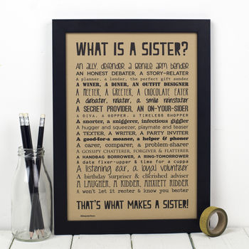 Personalised Sister Print With Sister Poem, 4 of 7
