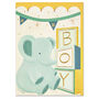 Cute 'Baby Boy' New Baby Blocks Card, thumbnail 1 of 2