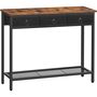 Console Table Slim Sofa Table With Three Drawers, thumbnail 2 of 9
