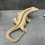 Hand Carved Wood Iguana Figurine 30cm Wood Animal Gift, thumbnail 5 of 12