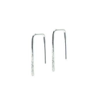 Hammered Arch Hook Earrings, 2 of 5