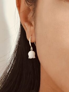Lily Of The Valley Sterling Silver Dangle Earrings, 10 of 11