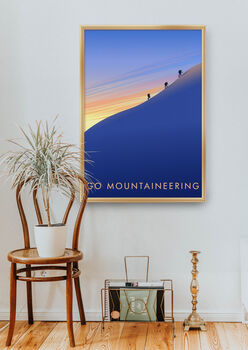 Go Mountaineering Travel Poster Art Print, 5 of 8