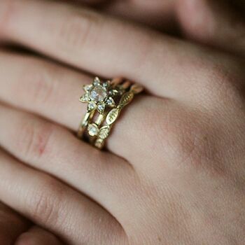 Sunflower Engagement Ring, 5 of 8