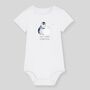 Personalised 1st Christmas Penguin Baby Bodysuit, thumbnail 2 of 2