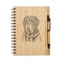 Neapolitan Mastiff Engraved Notebook And Pen Set, thumbnail 1 of 2