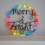 Merry And Bright Wreath Light, thumbnail 3 of 11