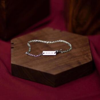 Personalised Bracelets Silver For Men And Women, 2 of 12