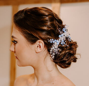 Blue Bridal Hair Vine, 5 of 6