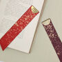 Personalised Festive Keepsake Leather Bookmark, thumbnail 2 of 6