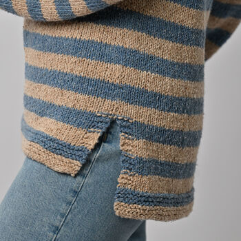 Rosie Striped Jumper Knitting Kit, 6 of 7