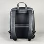 Black Leather Laptop Backpack, thumbnail 7 of 8
