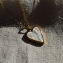White Shell Heart Pendant Necklace, thumbnail 4 of 7
