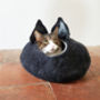 Cat Bed Cave Cocoon With Ears, thumbnail 2 of 5
