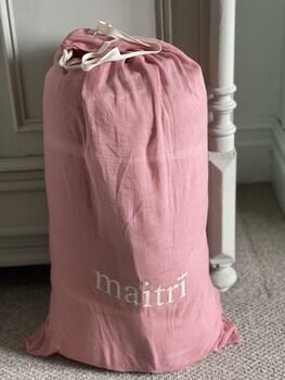 Maitri: Velvet And Linen Mattress Rose, 3 of 11