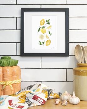 Zesty Lemon Print | Citrus Artwork For Your Home, 4 of 4
