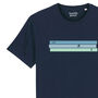 Triathlon Organic Cotton T Shirt, thumbnail 2 of 4