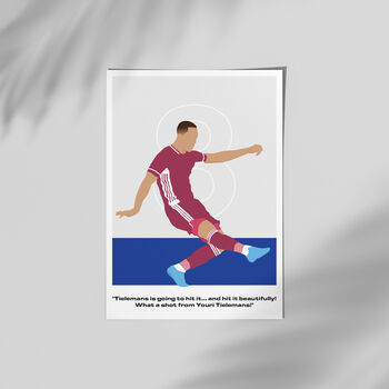 Youri Tielemans Commentary Leicester Print, 2 of 4