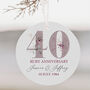 Ruby 40th Anniversary Celebration Bauble, thumbnail 1 of 6