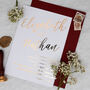 Gold Foil Calligraphy Wedding Invitation, thumbnail 4 of 7