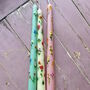 Hand Painted Bright Summer Floral Candles, thumbnail 3 of 3