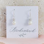 Pearl And Swarovski Glitterball Earrings, thumbnail 1 of 4