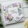 Handmade 60th Birthday Card, Floral Bird Design, thumbnail 3 of 5