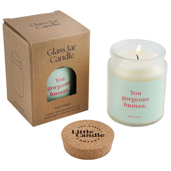 You Gorg… Human Candle • Compliment Gift • Scented Glass Jar Candle • Gift For Friend • Self Love Gift • Just Because Candle, 3 of 4