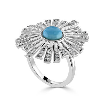 Sterling Silver Egyptian Turquoise Ring, 2 of 6