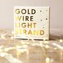 30 Battery Powered LED Gold Wire String Lights, thumbnail 4 of 4