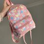 Personalised Childrens Pastel Heart Small Backpack, thumbnail 2 of 7