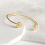 Pearl Disc Gold Vermeil Cuff Bracelet, thumbnail 4 of 8