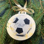 Personalised Football Bauble, thumbnail 1 of 3