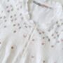 Women's Personalised White Cotton Rosebud Nightdress, thumbnail 7 of 7