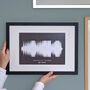 Personalised Coloured Song Sound Wave Print, thumbnail 1 of 7